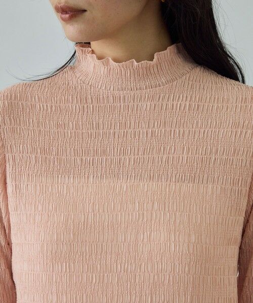 ROPE' / ロペ Tシャツ | ボタニカルダイフレアスリーブハイネックカットソー/イージーケア・アンサンブル対応 | 詳細20