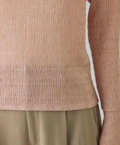 ROPE' / ロペ Tシャツ | ボタニカルダイフレアスリーブハイネックカットソー/イージーケア・アンサンブル対応 | 詳細22