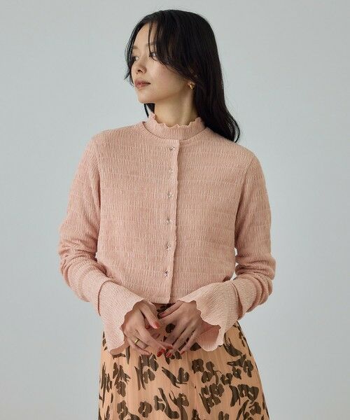 ROPE' / ロペ Tシャツ | ボタニカルダイフレアスリーブハイネックカットソー/イージーケア・アンサンブル対応 | 詳細9