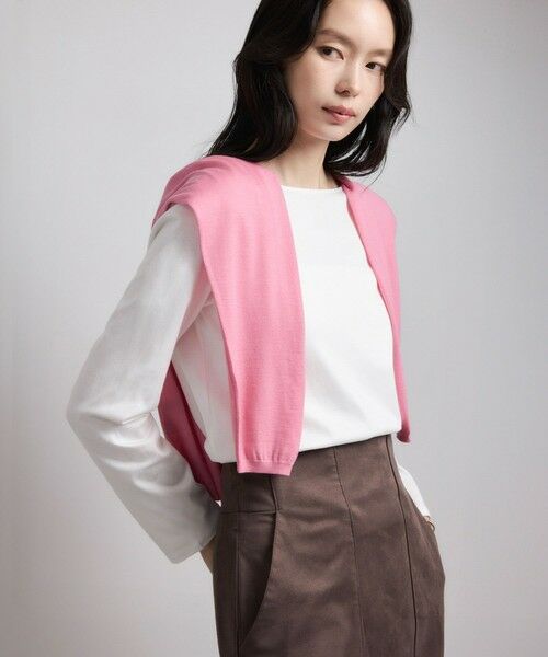 ROPE' / ロペ カットソー（半袖以外） | アナグラム刺繍 ロングスリーブカットソー/イージーケア | 詳細1