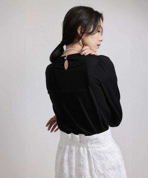 ROPE' / ロペ ニット・セーター | 袖ギャザークルーネックニットプルオーバー/イージーケア | 詳細10