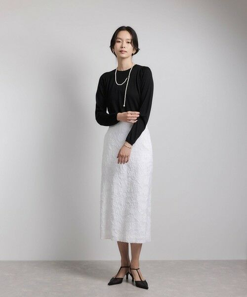 ROPE' / ロペ ニット・セーター | 袖ギャザークルーネックニットプルオーバー/イージーケア | 詳細11