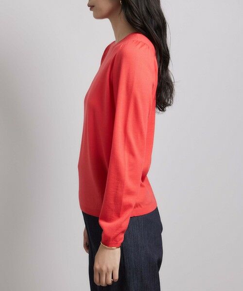 ROPE' / ロペ ニット・セーター | 袖ギャザークルーネックニットプルオーバー/イージーケア | 詳細14