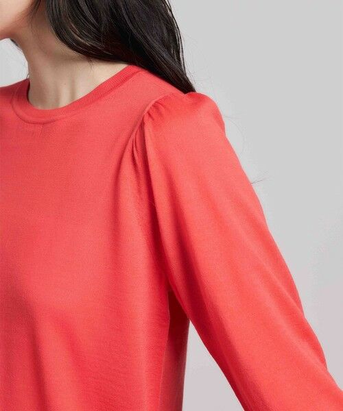 ROPE' / ロペ ニット・セーター | 袖ギャザークルーネックニットプルオーバー/イージーケア | 詳細18