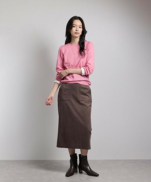 ROPE' / ロペ ニット・セーター | 袖ギャザークルーネックニットプルオーバー/イージーケア | 詳細29