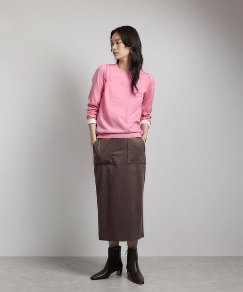 ROPE' / ロペ ニット・セーター | 袖ギャザークルーネックニットプルオーバー/イージーケア | 詳細30