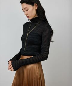 ROPE' / ロペ ニット・セーター | ラメタートルリブプルオーバー/イージーケア