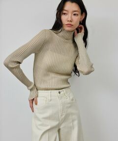 ROPE' / ロペ ニット・セーター | ラメタートルリブプルオーバー/イージーケア