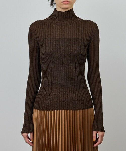 ROPE' / ロペ ニット・セーター | ラメタートルリブプルオーバー/イージーケア | 詳細10
