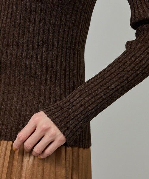 ROPE' / ロペ ニット・セーター | ラメタートルリブプルオーバー/イージーケア | 詳細14