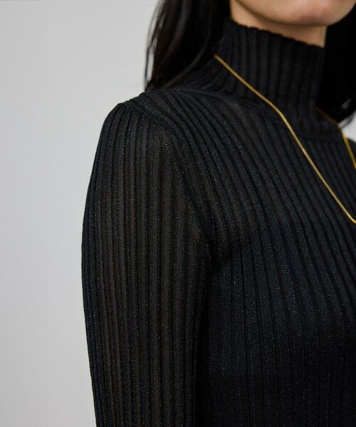 ROPE' / ロペ ニット・セーター | ラメタートルリブプルオーバー/イージーケア | 詳細5