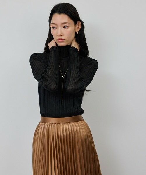 ROPE' / ロペ ニット・セーター | ラメタートルリブプルオーバー/イージーケア | 詳細6