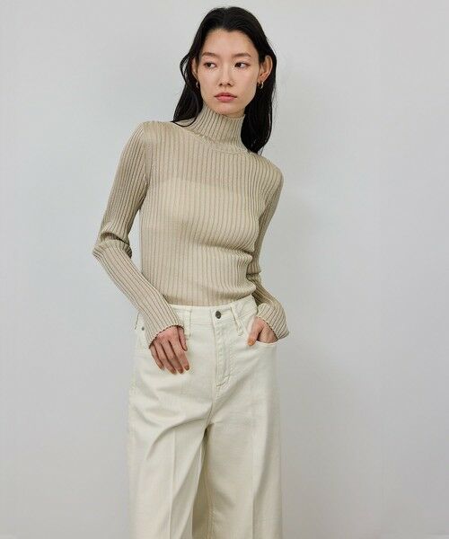 ROPE' / ロペ ニット・セーター | ラメタートルリブプルオーバー/イージーケア | 詳細26