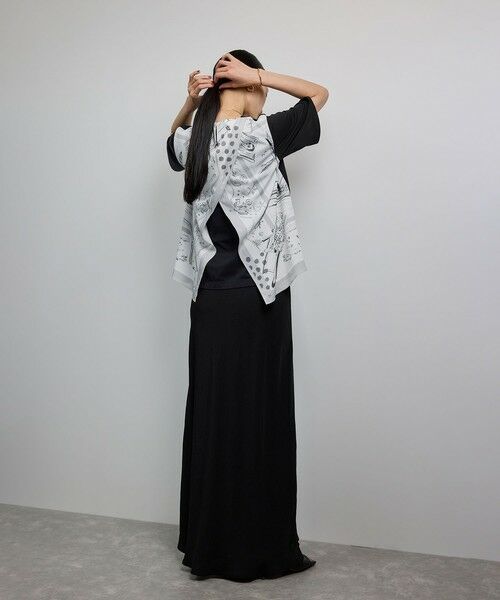 ROPE' / ロペ カットソー | 【洗える】【YUKO SAEKI for ROPE'・コラボ】スカーフ柄プリント Aラインカットソー | 詳細15