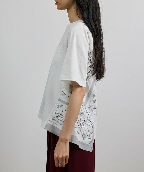 ROPE' / ロペ カットソー | 【洗える】【YUKO SAEKI for ROPE'・コラボ】スカーフ柄プリント Aラインカットソー | 詳細19