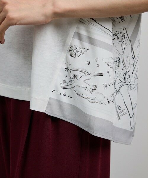 ROPE' / ロペ カットソー | 【洗える】【YUKO SAEKI for ROPE'・コラボ】スカーフ柄プリント Aラインカットソー | 詳細25