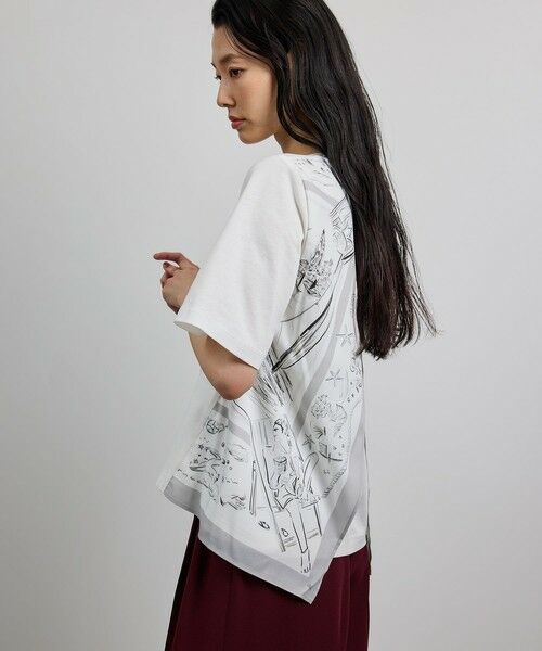 ROPE' / ロペ カットソー | 【洗える】【YUKO SAEKI for ROPE'・コラボ】スカーフ柄プリント Aラインカットソー | 詳細28