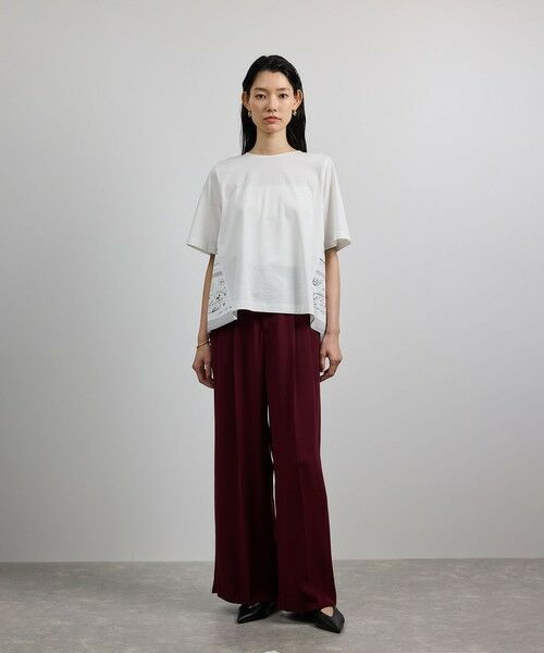 ROPE' / ロペ カットソー | 【洗える】【YUKO SAEKI for ROPE'・コラボ】スカーフ柄プリント Aラインカットソー | 詳細8