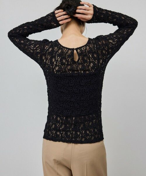ROPE' / ロペ カットソー（半袖以外） | ストレッチレースカットソー/イージーケア | 詳細1