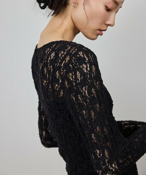 ROPE' / ロペ カットソー（半袖以外） | ストレッチレースカットソー/イージーケア | 詳細10