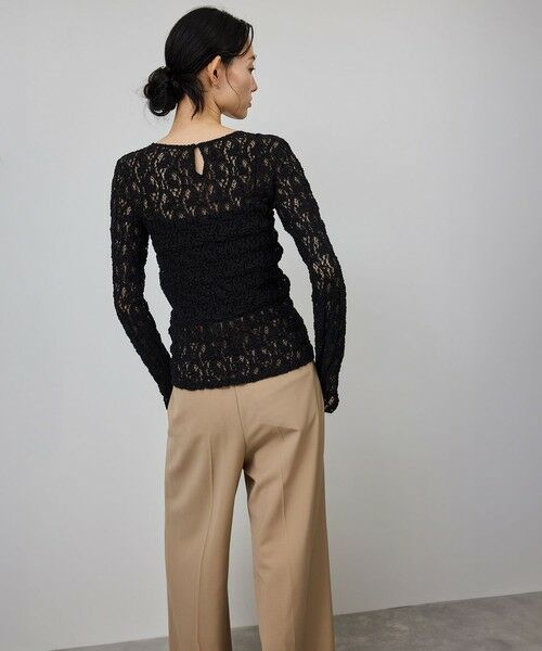 ROPE' / ロペ カットソー（半袖以外） | ストレッチレースカットソー/イージーケア | 詳細21