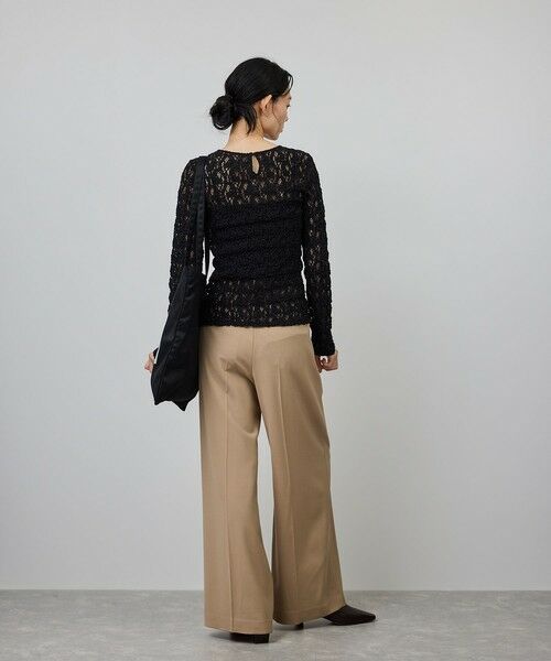 ROPE' / ロペ カットソー（半袖以外） | ストレッチレースカットソー/イージーケア | 詳細3