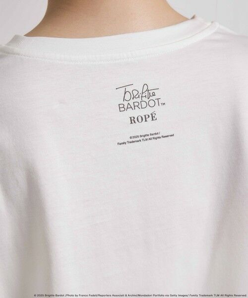 ROPE' / ロペ Tシャツ | 【Brigitte Bardot×ROPE'・コラボ】プリント半袖T-shirt【洗える・洗濯耐久性・接触冷感】 | 詳細10