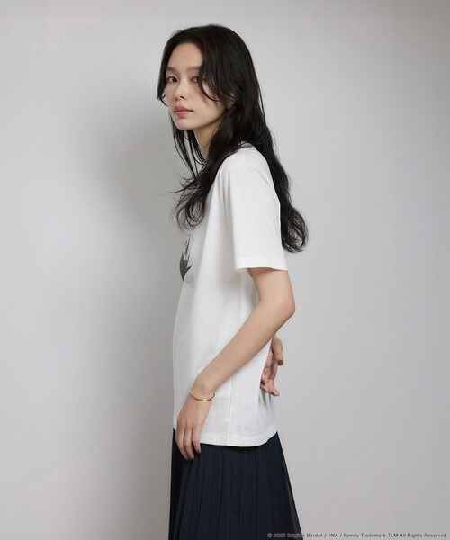 ROPE' / ロペ Tシャツ | 【Brigitte Bardot×ROPE'・コラボ】プリント半袖T-shirt【洗える・洗濯耐久性・接触冷感】 | 詳細1