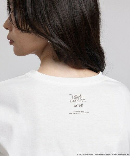 ROPE' / ロペ Tシャツ | 【Brigitte Bardot×ROPE'・コラボ】プリント半袖T-shirt【洗える・洗濯耐久性・接触冷感】 | 詳細2