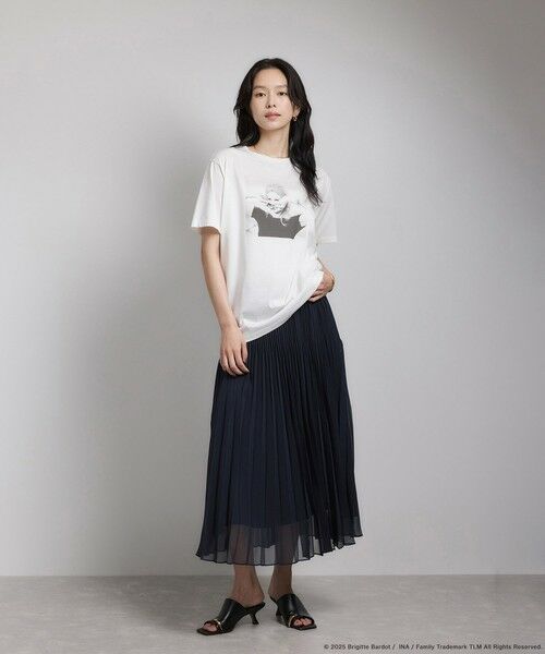 ROPE' / ロペ Tシャツ | 【Brigitte Bardot×ROPE'・コラボ】プリント半袖T-shirt【洗える・洗濯耐久性・接触冷感】 | 詳細3