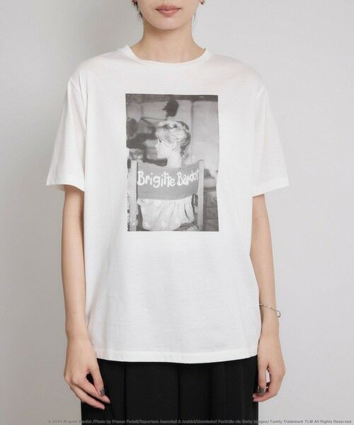ROPE' / ロペ Tシャツ | 【Brigitte Bardot×ROPE'・コラボ】プリント半袖T-shirt【洗える・洗濯耐久性・接触冷感】 | 詳細7