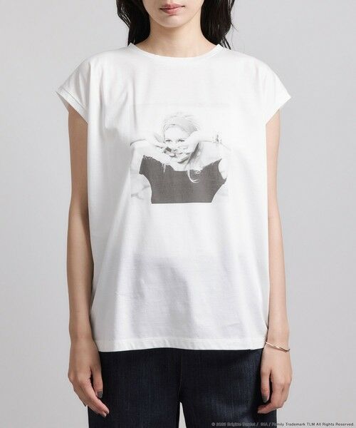 ROPE' / ロペ Tシャツ | 【Brigitte Bardot×ROPE'・コラボ】プリントアームレットT-shirt【洗える・洗濯耐久性・接触冷感】 | 詳細10