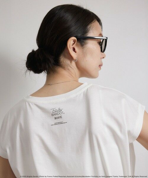 ROPE' / ロペ Tシャツ | 【Brigitte Bardot×ROPE'・コラボ】プリントアームレットT-shirt【洗える・洗濯耐久性・接触冷感】 | 詳細2