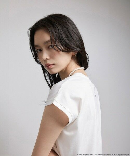 ROPE' / ロペ Tシャツ | 【Brigitte Bardot×ROPE'・コラボ】プリントアームレットT-shirt【洗える・洗濯耐久性・接触冷感】 | 詳細3