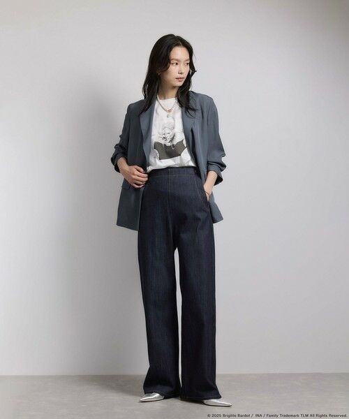 ROPE' / ロペ Tシャツ | 【Brigitte Bardot×ROPE'・コラボ】プリントアームレットT-shirt【洗える・洗濯耐久性・接触冷感】 | 詳細5