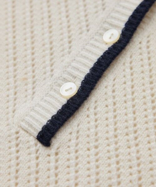 ROPE' / ロペ ニット・セーター | カシミヤ混 透かし柄バイカラーニット/イージーケア | 詳細21
