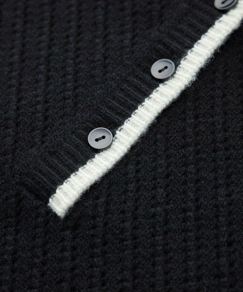 ROPE' / ロペ ニット・セーター | カシミヤ混 透かし柄バイカラーニット/イージーケア | 詳細22