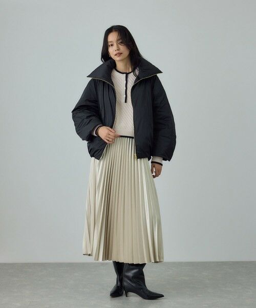 ROPE' / ロペ ニット・セーター | カシミヤ混 透かし柄バイカラーニット/イージーケア | 詳細5