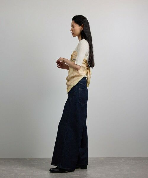 ROPE' / ロペ バンダナ・スカーフ | 【YUKO SAEKI for ROPE’・コラボ】スカーフ柄プリント シルクスカーフ/Lサイズ | 詳細23