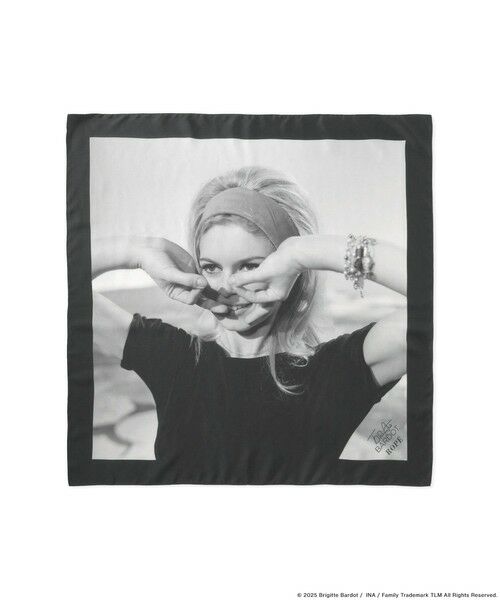 ROPE' / ロペ バンダナ・スカーフ | 【Brigitte Bardot×ROPE'・コラボ】プリントシルクスカーフ/Lサイズ | 詳細6