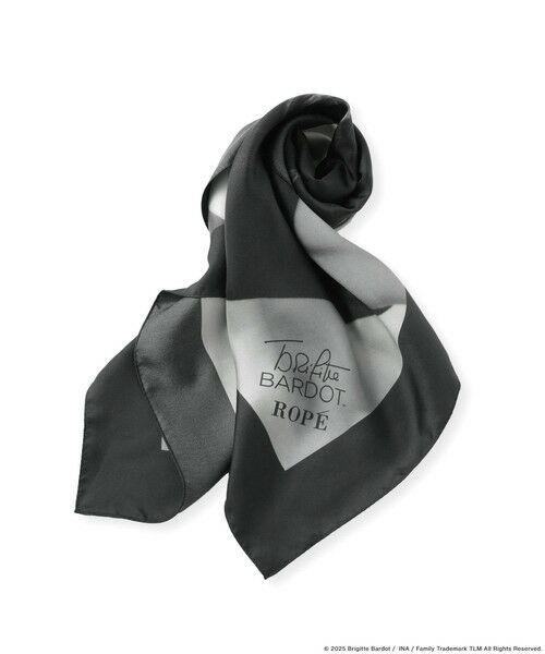 ROPE' / ロペ バンダナ・スカーフ | 【Brigitte Bardot×ROPE'・コラボ】プリントシルクスカーフ/Lサイズ | 詳細9