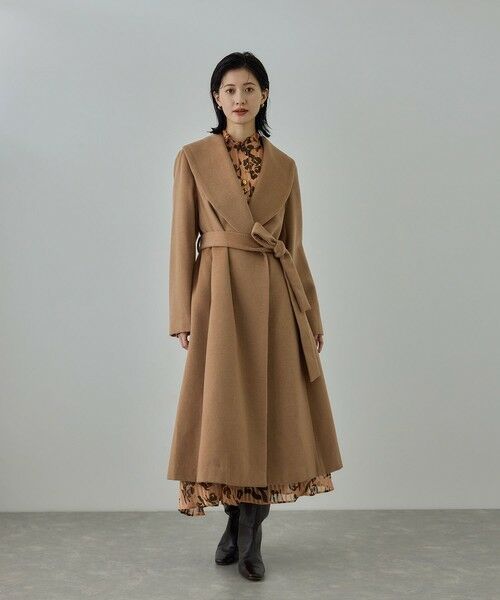 ROPE' / ロペ その他アウター | プレミアムカシミヤ ショールカラーコート【25AW】 | 詳細10