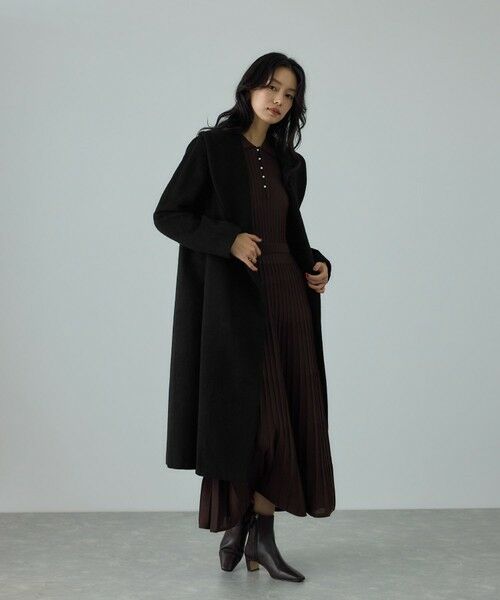 ROPE' / ロペ その他アウター | プレミアムカシミヤ ショールカラーコート【25AW】 | 詳細12