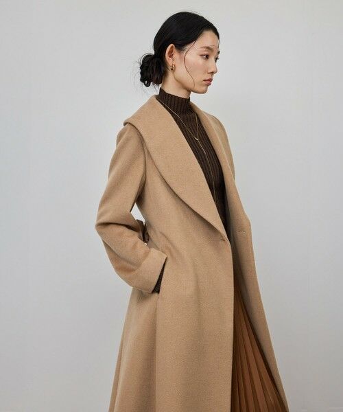 ROPE' / ロペ その他アウター | プレミアムカシミヤ ショールカラーコート【25AW】 | 詳細15