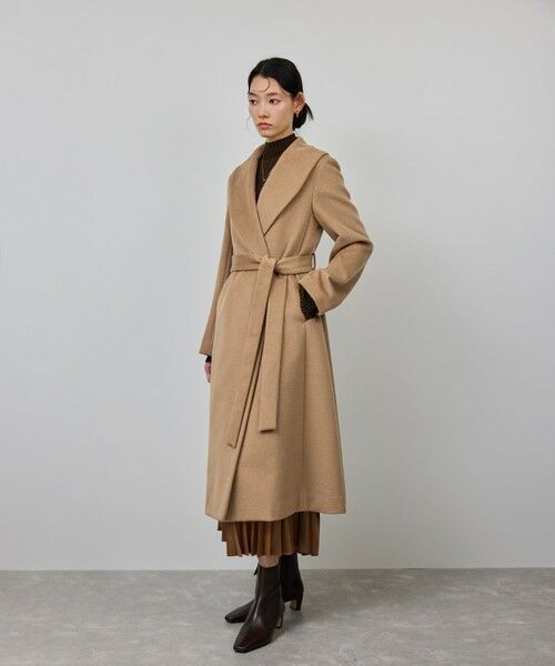 ROPE' / ロペ その他アウター | プレミアムカシミヤ ショールカラーコート【25AW】 | 詳細17