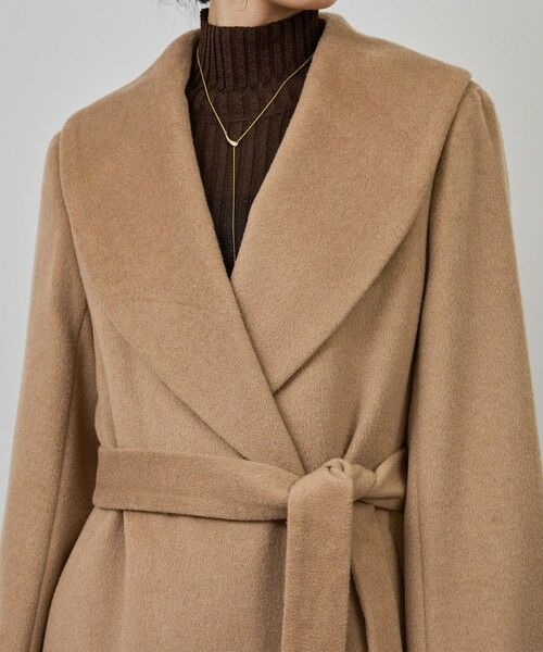 ROPE' / ロペ その他アウター | プレミアムカシミヤ ショールカラーコート【25AW】 | 詳細21