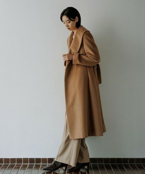 ROPE' / ロペ その他アウター | プレミアムカシミヤ ショールカラーコート【25AW】 | 詳細2