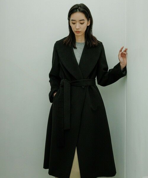 ROPE' / ロペ その他アウター | プレミアムカシミヤ ショールカラーコート【25AW】 | 詳細4