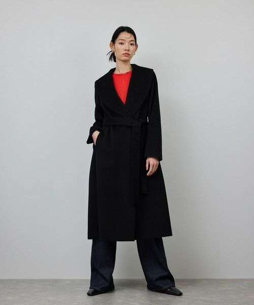 ROPE' / ロペ その他アウター | プレミアムカシミヤ ショールカラーコート【25AW】 | 詳細6