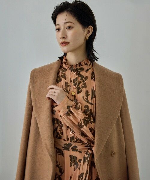 ROPE' / ロペ その他アウター | プレミアムカシミヤ ショールカラーコート【25AW】 | 詳細7